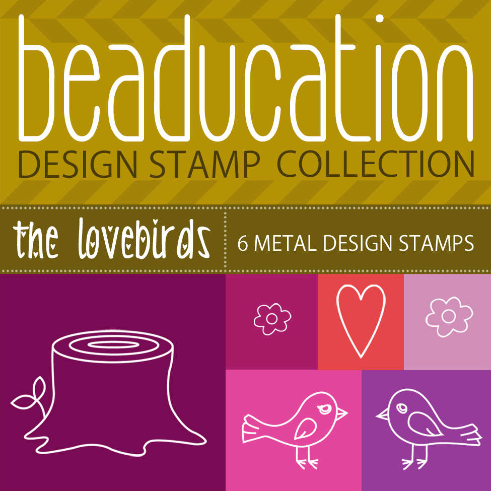 Metal Stamping Tools Beaducation Design Stamp Collection: The Lovebirds